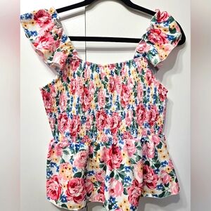 SHIEN Woman's Blouse Size M floral print.